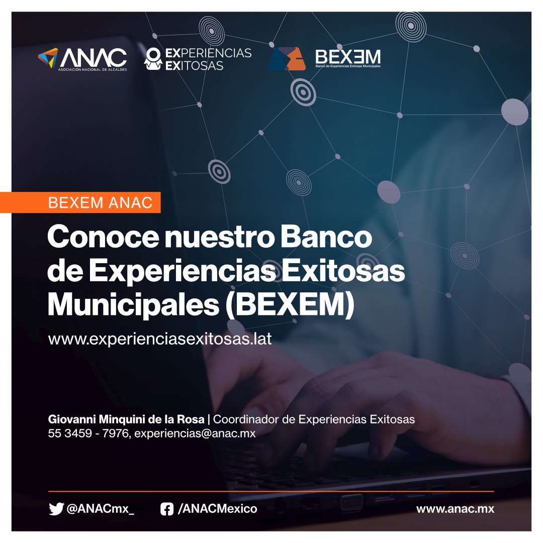 ANACmx_'s tweet photo. 🧐 ¿Conoces nuestro #BEXEM? Este es un #RepositorioDigital para consultar los #ProgramasYProyectos de los #GobiernosMunicipalesHumanistas reconocidos a nivel nacional.
👉 Infórmate más: https://t.co/g85rieBtQ7
@AleGutierrez_mx, Pdta. Mpal. de #León, Gto. y Pdta. de la #ANAC. https://t.co/rr3ePNitzo