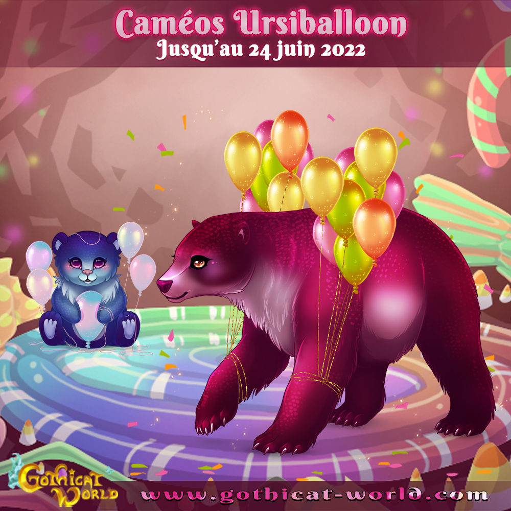 GothicatWorld's tweet photo. Nouvelle série de Limited: veuillez accueillir les Ürsëals Ursiballoon et leurs décorations confettis ! Ballie la plushie est offerte dans le pack 😉https://t.co/K8gwSkR3U3 https://t.co/EXZSHsNwDT