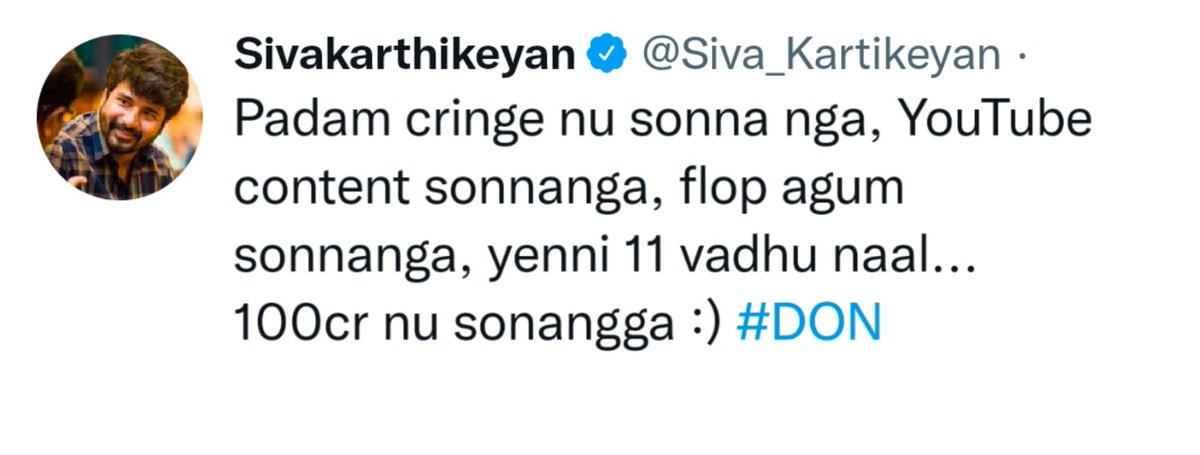 vasanth1629's tweet photo. ๐ฅ #sivaanna #comgrats ๐ฅณ100cr crossing #don ๐ https://t.co/w8avtUE0ds