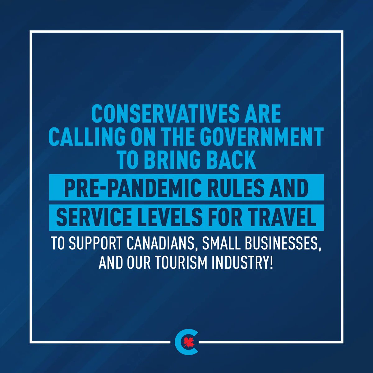 tomkmiec's tweet photo. Next Monday, Conservatives are forcing a vote on a motion to end travel restrictions and return service at airports and other government services to pre-pandemic levels. It's time! https://t.co/E7ik33zi5c