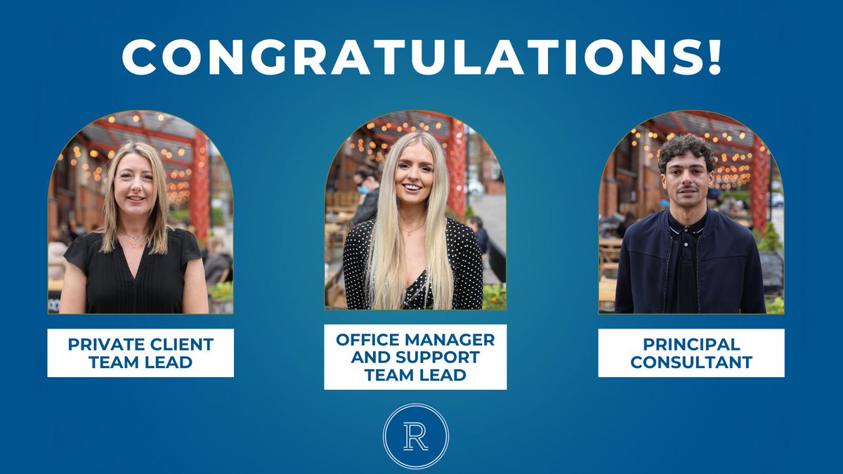realmrecruit's tweet photo. A massive congratulations to @JosephS_Realm, @kellyreid_legal & @_RebeccaHopwood who have all been promoted! 🍾👏
Show them some love. 👇❤️
#Promotion #LegalRecruitment #RealmRecruit #RealmExperts #Altrincham https://t.co/Ec5IfwMWEp