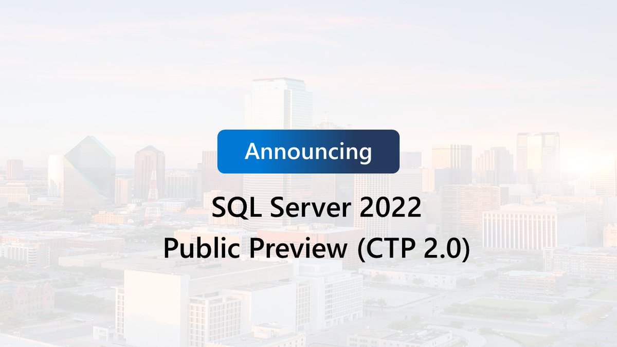 bobwardms's tweet image. You have been waiting for it and now it is here. #sqlserver2022 public preview. linkedin.com/pulse/sql-serv…. Want to get it now? aka.ms/getsqlserver20…. Check out our main web page at aka.ms/sqlserver2022 or read what is new in our docs at aka.ms/sqlserver2022d….