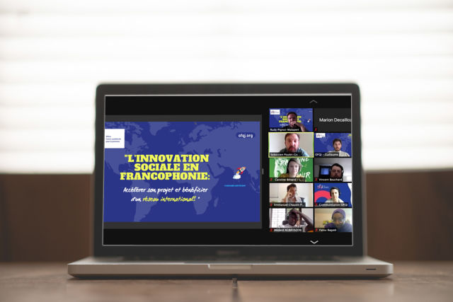 ofqj_france's tweet photo. Le deuxième webinaire "s'#Outiller" du parcours d'accompagnement en Innovation sociale de l'OFQJ c'est maintenant 💡 
Tous rassemblés pour découvrir ensemble les outils de l'#InnovationSociale en #Francophonie avec @La_cga et nos intervenants internationaux. https://t.co/Uuek0NjfTa