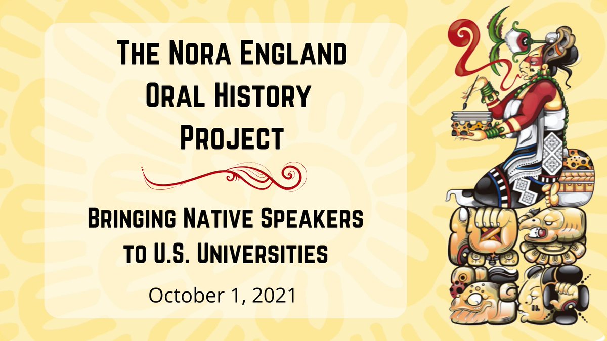 AILLA (@ailla_archive) on Twitter photo Announcing episode 5 of 7 of the Nora England Oral History Project:
"Bringing Native Speakers to US Universities"
Watch it here: youtu.be/wYvgVc3_VJ0
<a href="/UT_Linguistics/">UT Linguistics Dept</a> <a href="/llilasbenson/">LLILAS BENSON</a> <a href="/LingSocAm/">Linguistic Society of America</a> Announcing episode 5 of 7 of the Nora England Oral History Project:
"Bringing Native Speakers to US Universities"
Watch it here: youtu.be/wYvgVc3_VJ0
<a href="/UT_Linguistics/">UT Linguistics Dept</a> <a href="/llilasbenson/">LLILAS BENSON</a> <a href="/LingSocAm/">Linguistic Society of America</a>
