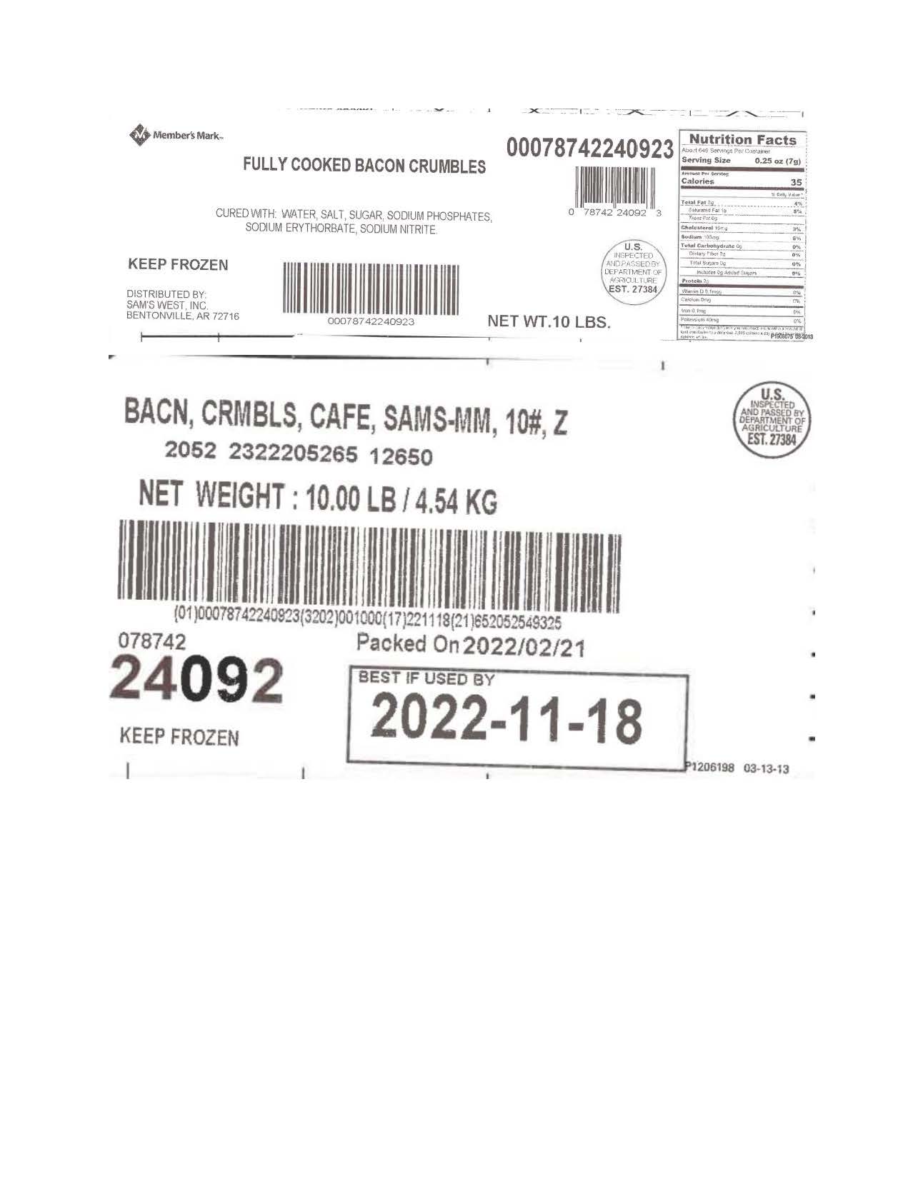 CA Public Health on Twitter "Smithfield Packaged Meats Corp. recalls