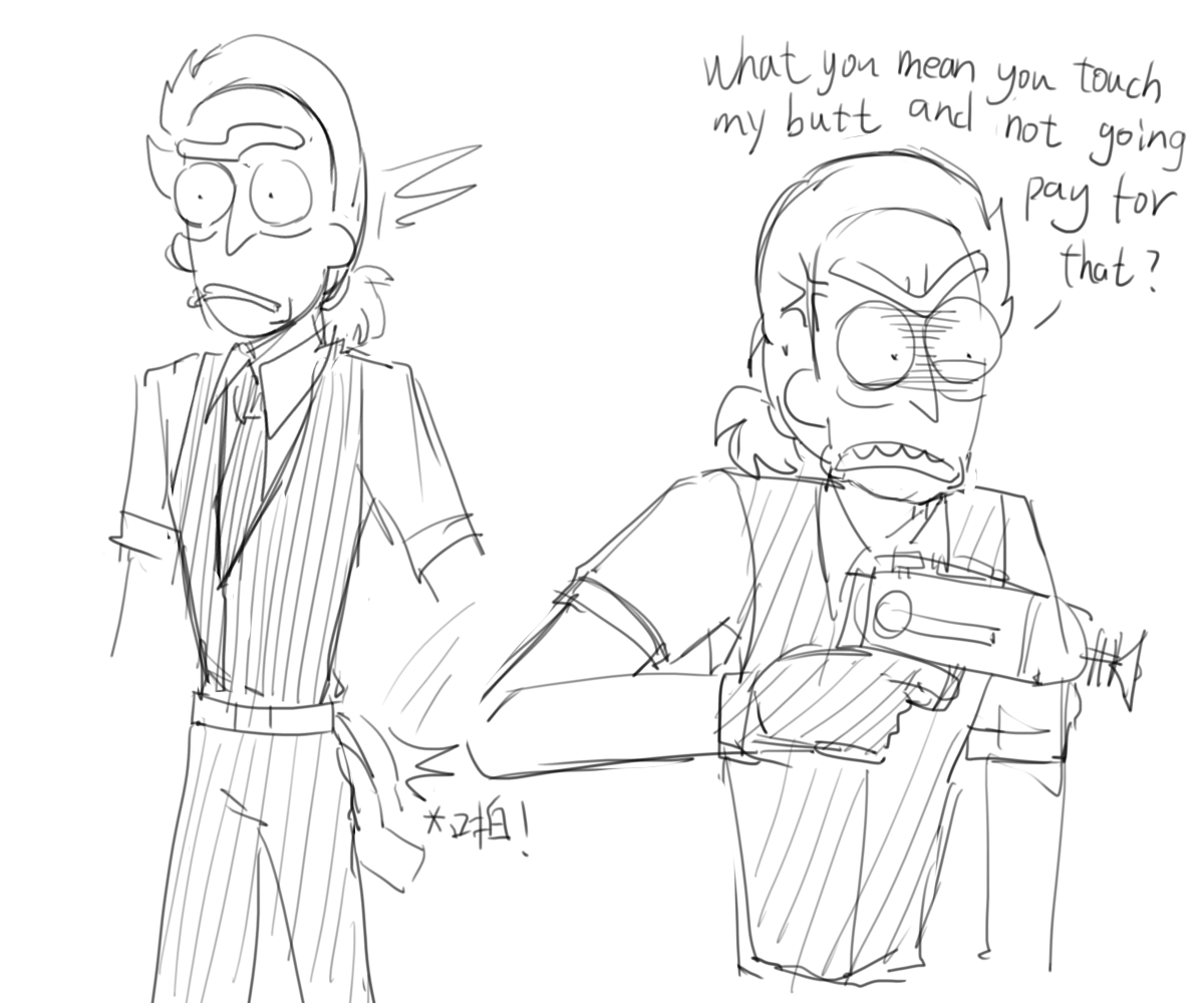 cthutocats's tweet photo. Oh I just noticed you came back haha, welcome and let me post these on here too @rrcksanchez
#rickandmorty #bartenderrick #waitermorty #chefrick #evilrick https://t.co/pH4EycZTSO