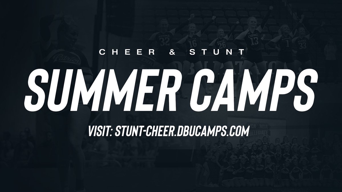 Sign up today to spend your summer with DBU Cheer and STUNT! 

stunt-cheer.dbucamps.com