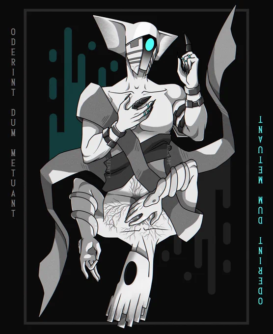 "Let them hate, so long as they fear."

Mithrix and Minos Prime ended up in a tie in the May poll, so I tried drawing them both in a card-like composition. Thank you to everyone who participated, and thank you so much for the support :D!

#riskofrain2 #ULTRAKILL 