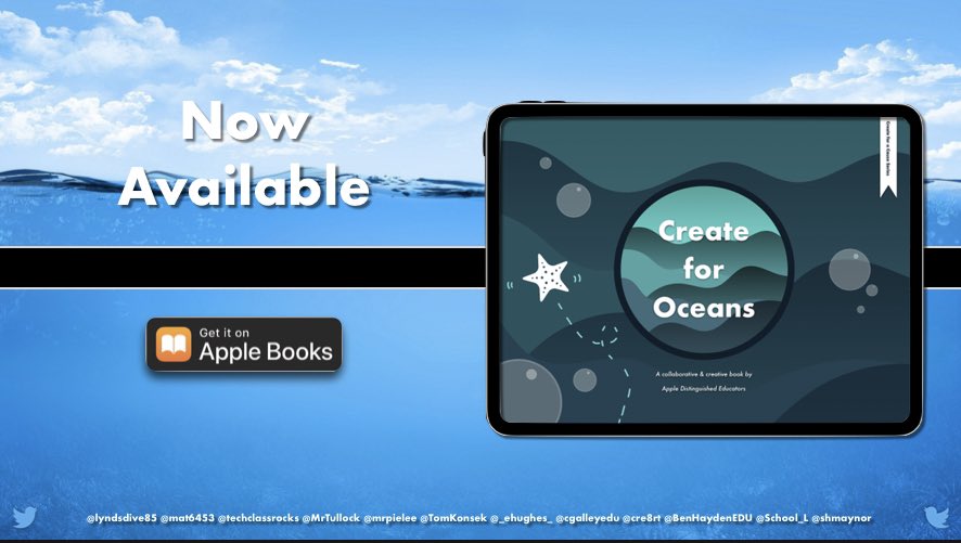 Create for a Cause (@causecreate) on Twitter photo 🌊 #CreateforOceans
One of our best books to DL
Dive into creative activities w/ your students to help raise awareness of what we can do to make an impact on our #oceans
<a href="/AppleEDU/">Apple Education</a> #AppleEDUchat @mrpielee @TomKonsek @lyndsdive85 🌊 #CreateforOceans
One of our best books to DL
Dive into creative activities w/ your students to help raise awareness of what we can do to make an impact on our #oceans
<a href="/AppleEDU/">Apple Education</a> #AppleEDUchat @mrpielee @TomKonsek @lyndsdive85
