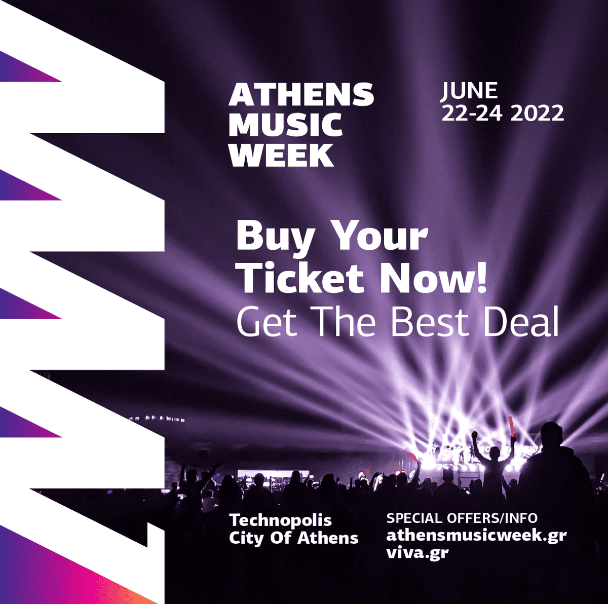 🔥AMW2022 pre-sale is now on! 🔥

Buy your ticket at the best price! 👇
athensmusicweek.gr/tickets  

#presale #amw2022 #athensmusicweek