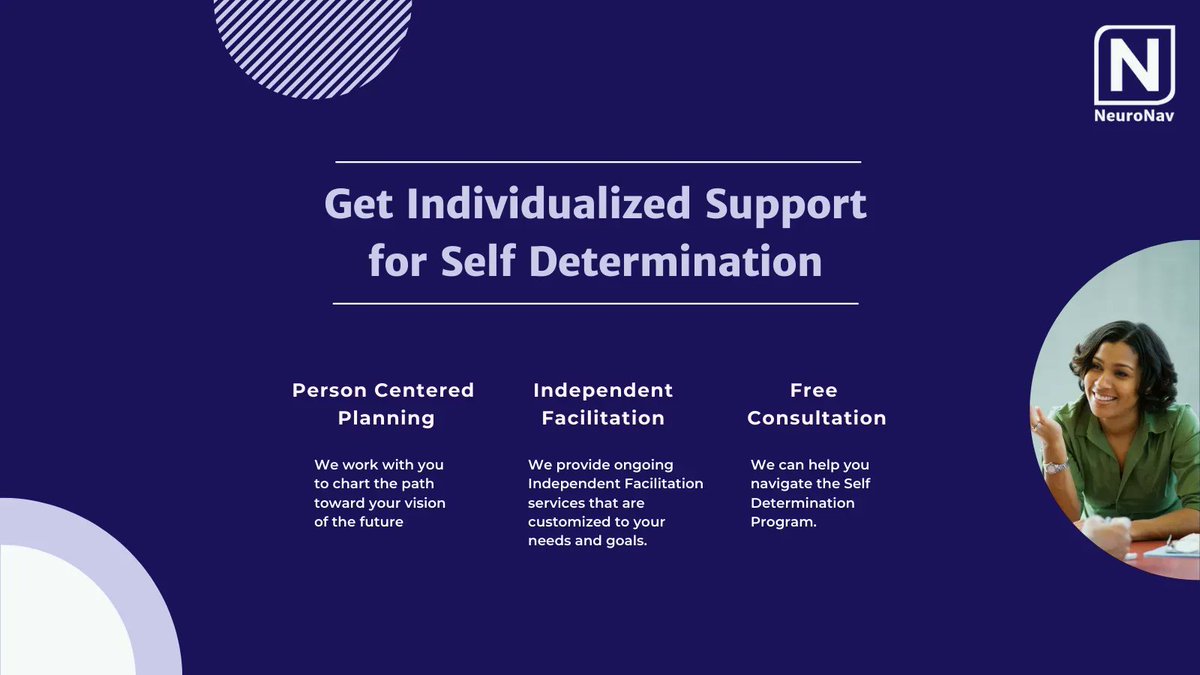 Interested in Self-Determination? Learn how NeuroNav can help you live the life you want today! 

buff.ly/3883LAw

#neurodivergent
#disabilityawareness
#selfdeterminationprogram