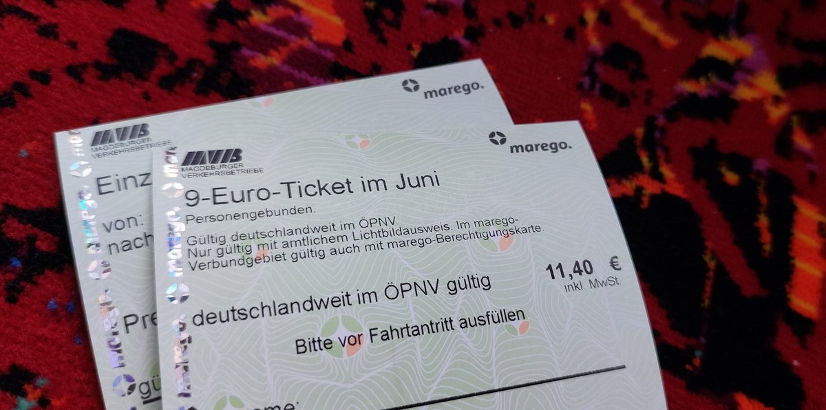 9-Euro-Ticket für 9 Euro? Pfff, das kann ja jeder ... <a href="/mvbnet/">MVB - Magdeburger Verkehrsbetriebe</a> #9EuroTicket