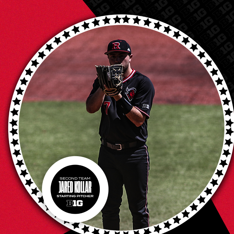 RutgersBaseball's tweet photo. More history On the Banks.

Nick Cimillo was named All-Big Ten Second team after leading the conference with a 1.239 OPS.

Jared Kollar was named All-Big Ten Second team after posting an 8-2 record with a 3.95 ERA

#TCD /// #GoRU