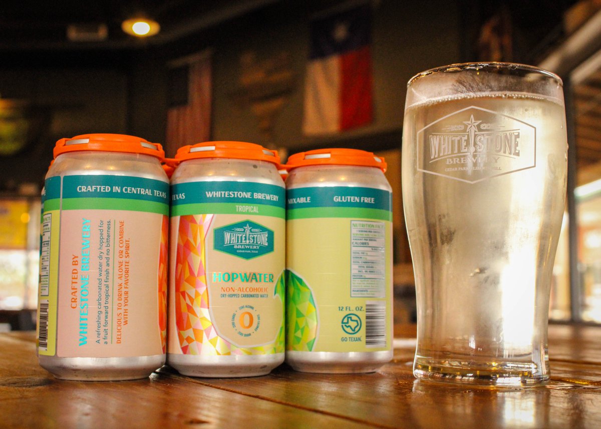 WBHopwater's tweet photo. 🚨Tropical HopWater is BACK in stock in cans and is now on tap at Whitestone Brewery!🚨 Pick up a 6-pack and enjoy a pint with us today! https://t.co/Au4yQbYonq