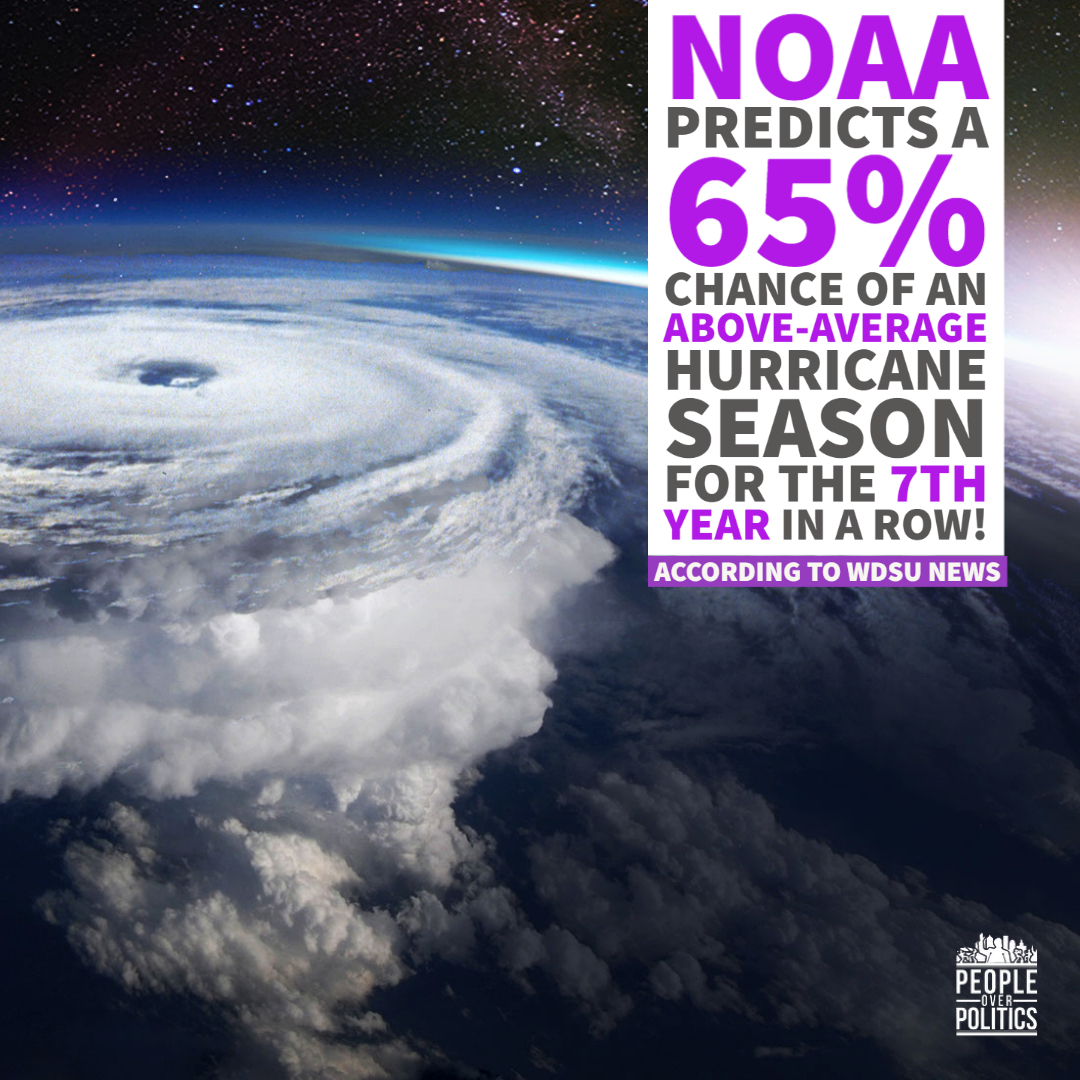 PeopleOverPoli1's tweet photo. Hurricane season is near and the @NOAA is predicting a 65% chance of an above-average hurricane season for the seventh year in a row! ⚡🌊

Find out more from @wdsu here 📲 https://t.co/akRfMruBaP

#hurricaneseason2022 #peopleoverpolitics #hurricaneseason #wdsu #nolanews https://t.co/s9Fi1GUYRH
