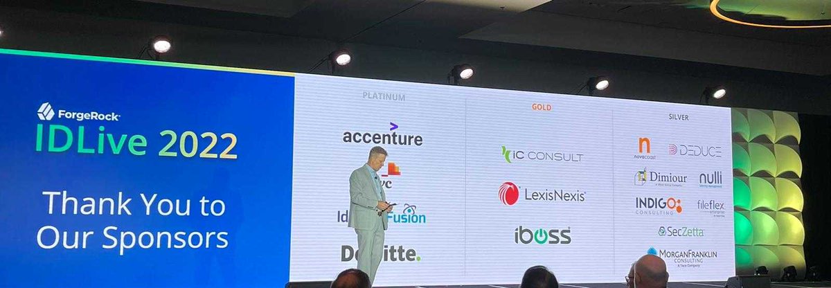 VDartDigital's tweet photo. Pete Angstadt, CRO, ForgeRock kicked off the session and thanked all the sponsors. #forgerockevent #event #liveevent #conference #sponsor #cybersecurity #work #digitaltransformation #microsoft #azure #iam #cloudcomputing #metaoculus #IDLive22 #oculusquest2 #virtualreality https://t.co/GFC3cigbcy