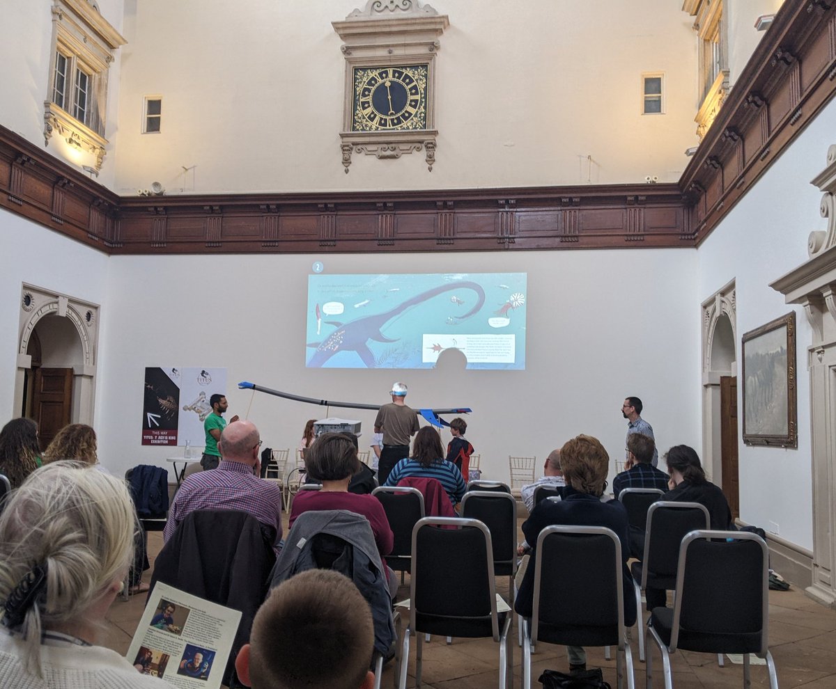 NCMGlearning's tweet image. Secret science show @WollatonHall all about pre-history. Great talk about the plesiosaur's neck.
