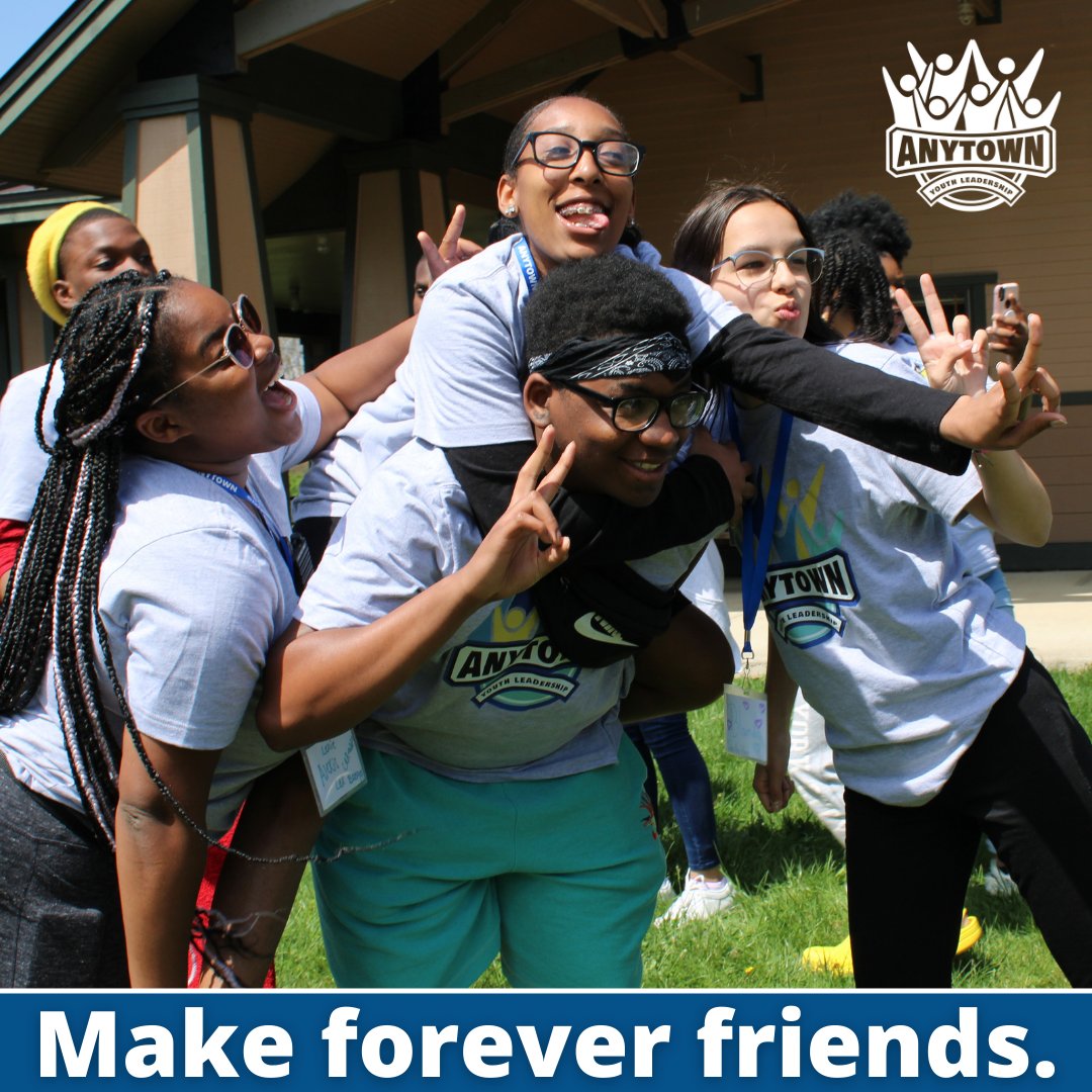 Join us at #Anytown and make friendships that last forever. 
There is still time to register for our  Anytown Youth Leadership Institute this summer, June 12-17. Learn more and register at nccjgreaterdayton.org/anytown