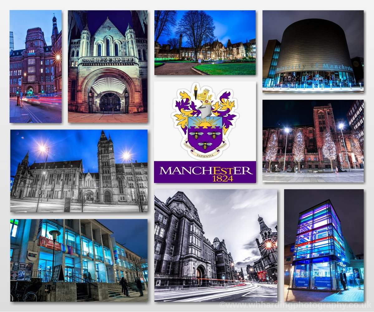 whhardingphoto's tweet image. Put together a montage full of @OfficialUoM buildings, hope you like &amp;amp; retweet #Manchester
