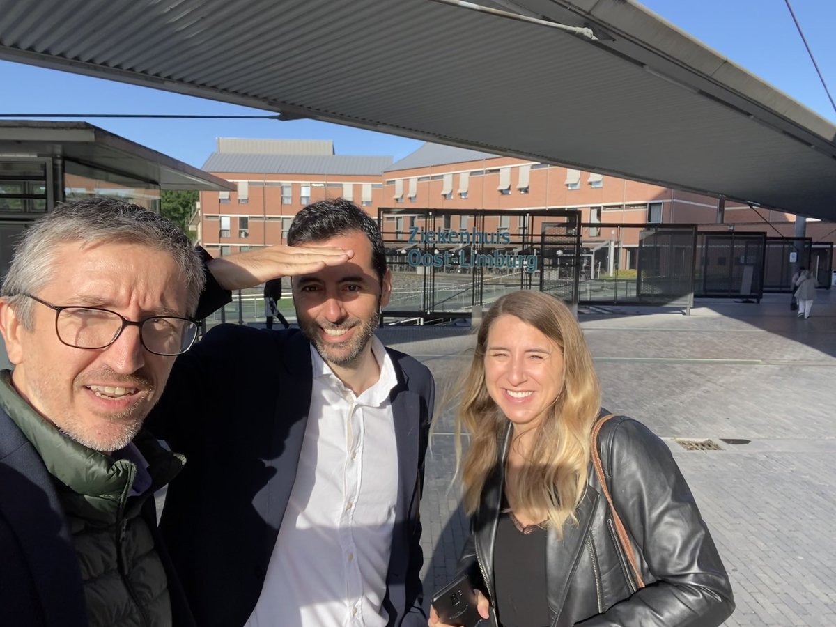 Visiting Dr. Corten has been a unique experience.

With <a href="/AliasPetralanda/">Alfonso Alías</a>, we have seen the super-optimized OR with a happy team. Two OR, 13 cases, 8 to 16:30. #DAA made easy, without traction table.
Also great to meet up with Dr. Ana López, who works now with them!