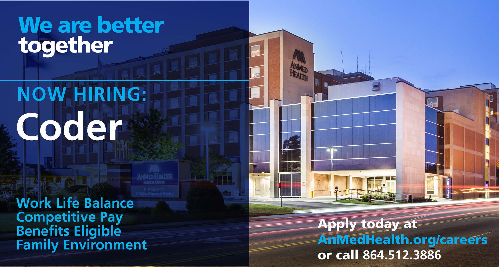 AnMed Health on Twitter "AnMed Health is hiring a dynamic and