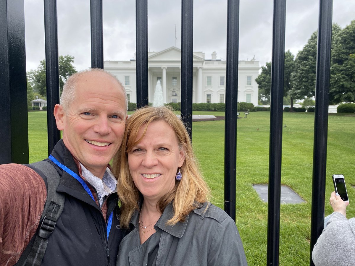 We were supposed to go to Washington DC in March 2020 but we’re delayed until now because of Covid.  We’re here now and for the #PAEMST 2019 IL Math Award.  Looking forward to meeting the other awardees.  Grateful my wife Linda is here too! paemst.org/recognition <a href="/Naperville203/">Naperville 203</a>