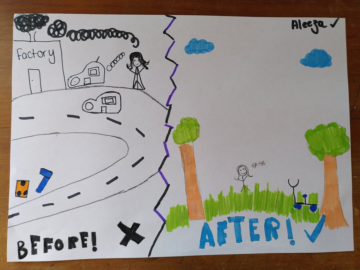 Greenschoolsuk's tweet photo. Great work from 5AK at @ManorSalisbury in their Reimagine the Future activity today as part of our #ZeroCarbonSchools programme. @UL_Partnership https://t.co/sVCHGp9Aae