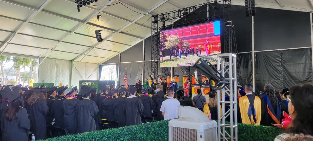 danielandalon's tweet photo. At the #CalStateLAGrad ceremony. Super proud of our son @AndalonIsaiah https://t.co/q1M9lX4SY3