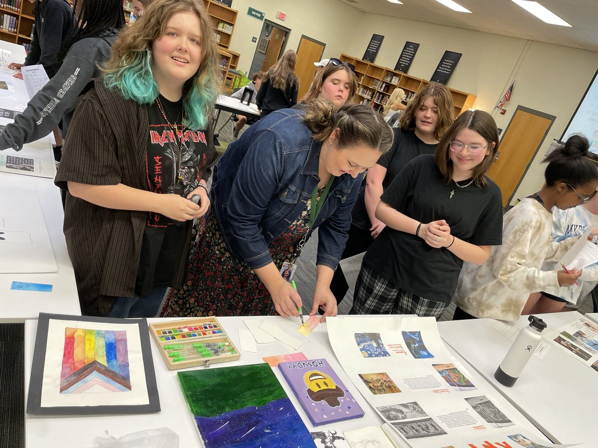 emmaelockard's tweet photo. Blown away by passion project presentations taking place in 8th grade literacy. I learned new things about basketball, brownies, theater, and English tea! A fun way to talk about what we love and learn a little, too. Way to go @MsBinghamELA and @S_Collins28 #CSTFinishLine https://t.co/Bd6J8ZxWu8