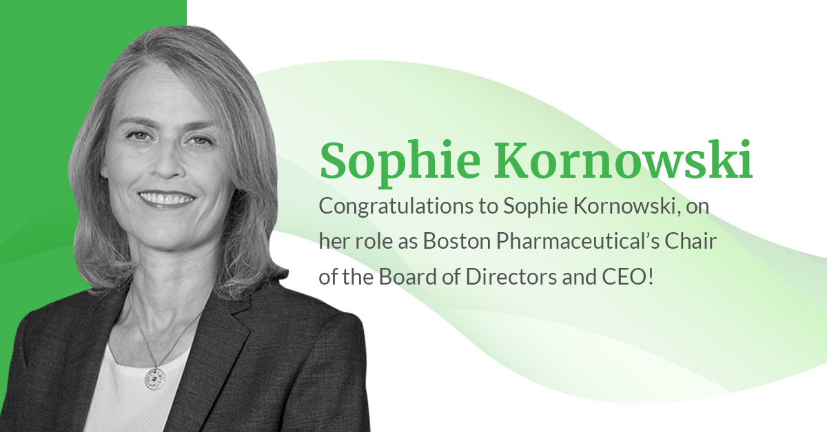 We are delighted to announce that Sophie Kornowski has joined us as the Chair of Board of Directors of Boston Pharmaceuticals and Acting CEO. Welcome to BP, Sophie! Read more: linkedin.com/posts/boston-p…