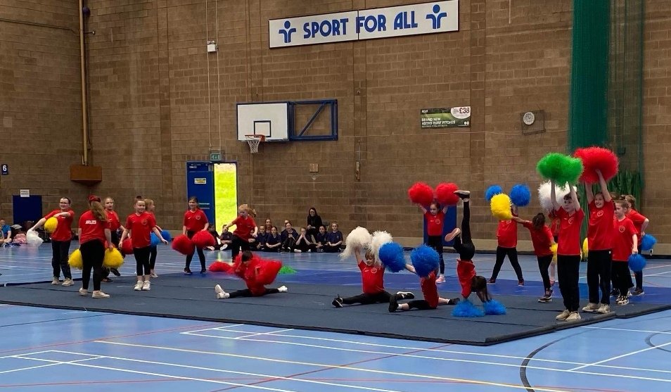 ArliesSport's tweet photo. Congratulations to our KS2 Cheerfest team who took part in today's event at Copley. Some great moves on display and a great performance from our team. Well done to everyone. @ArliesSport @tamesidessp @usc_coaching #CWG #perry 💃🎶🕺 https://t.co/D78u3LcyGc https://t.co/8E2Ek0ht5j