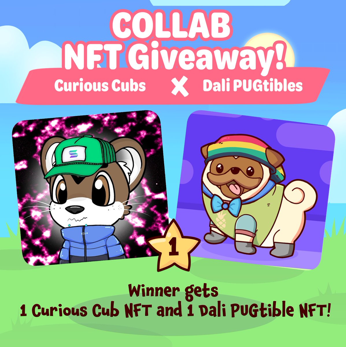 🚨COLLAB GIVEAWAY🚨
#NFTCommunity Another Amazing #NFTGiveaway 

🎉ONE OF YOU WILL WIN🎉
🔥1x RANDOM NFT from each project

‼️TO ENTER‼️
🌸Follow @DaliPUGtibles &amp; <a href="/enlightenft/">enlighteNFT</a> 
🌸Retweet this and Pinned Tweet
🌸Tag 3 friends

72hrs GOGOGO
#NFTs #NFTartists