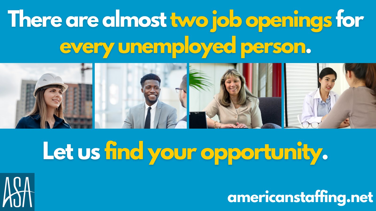 American Staffing Association on Twitter "There are almost two job