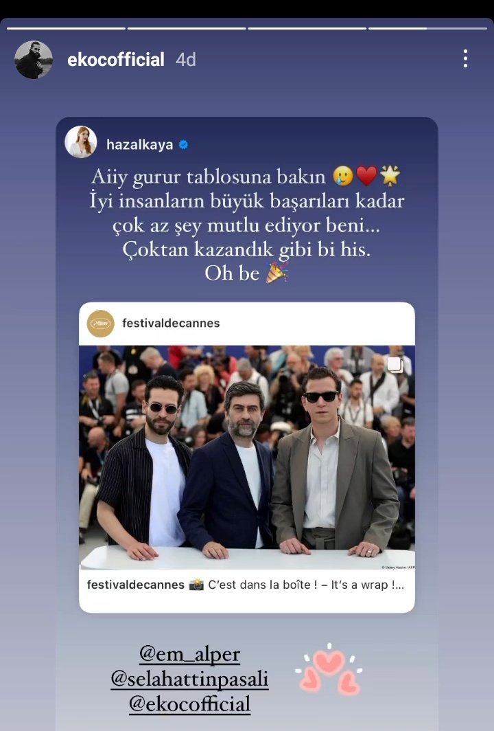Lütfen partner olun istek değil ihtiyaç 😍😍😍😍 
#HazalKaya #EkinKoç