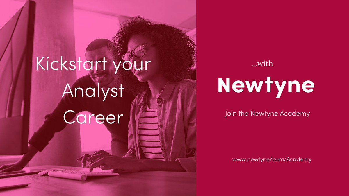 Are you a data savvy, numerical, logical thinking, problem solving graduate? Join the Newtyne Academy and become an Analyst, now recruiting for July 2022. 

Upload your CV here: bit.ly/Newtyne_Careers
 #training #analytics #graduateopportunities #graduatecareers  #analyst