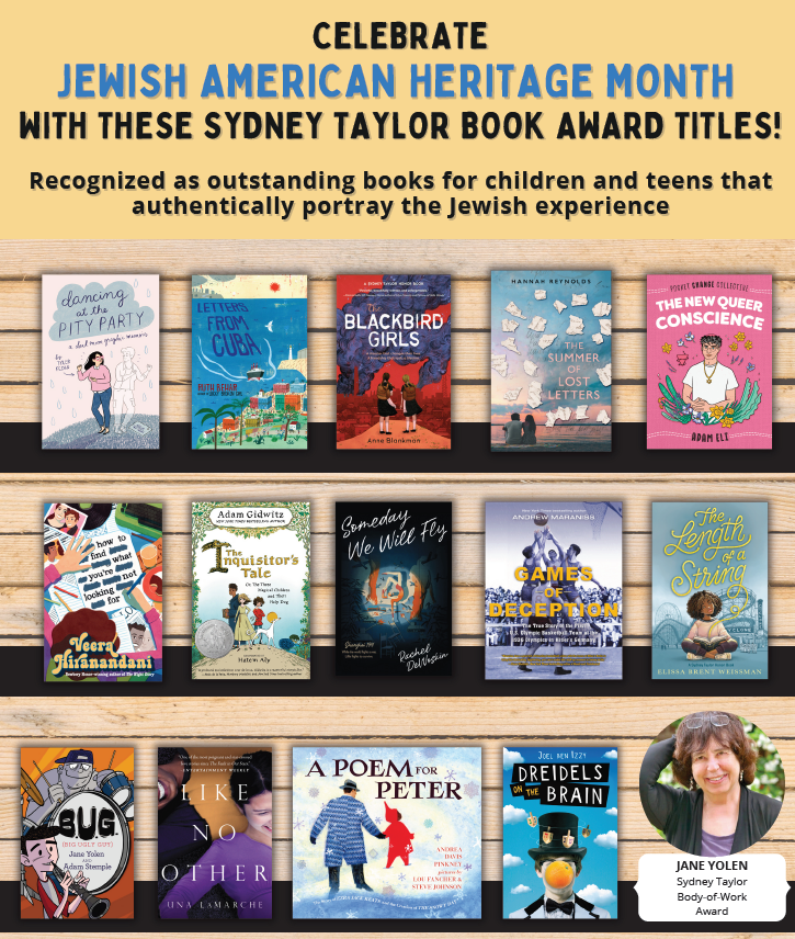May is #JewishAmericanHeritageMonth! Celebrate with these award books by and about Jewish authors and people. ✡️📚
.
#JAHM2202 #childrensbooks #ownvoices #SydneyTaylorAward #fREADomtoread