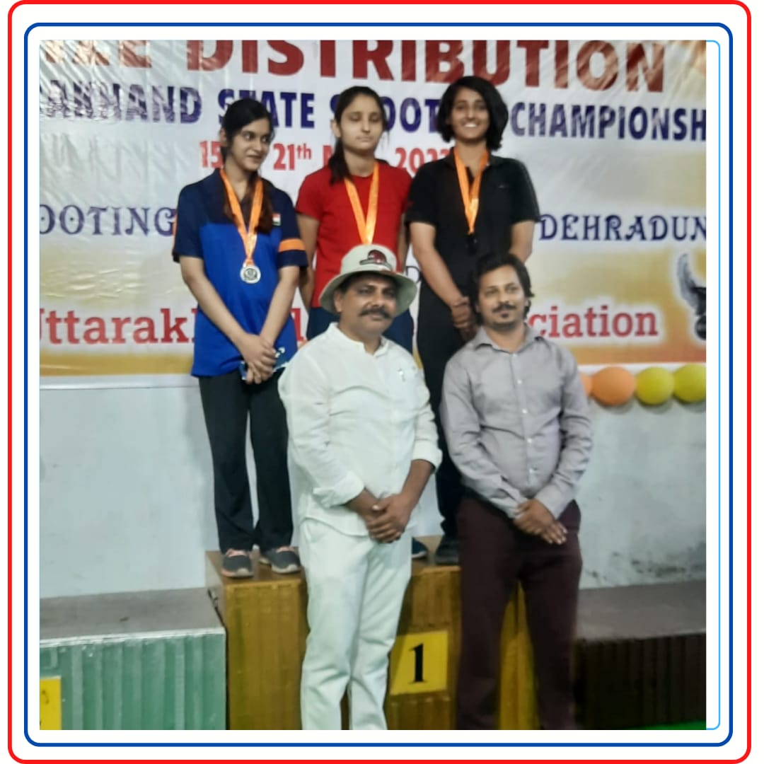 graphicerancc's tweet photo. Cdt Deepanshi Kamboj of GEHU NCC took part in 20th Uttarakhand State Shooting Championship held from 15/05/2022-20/05/2022.
She secured Gold Medal in 10m Air Pistol Team Shooting, and Bronze in Individual category.@graphicerancc @GirlsDoon @HQ_DG_NCC @YouthBhoomi @BhoomiYouth https://t.co/TLzEYnK0Qa