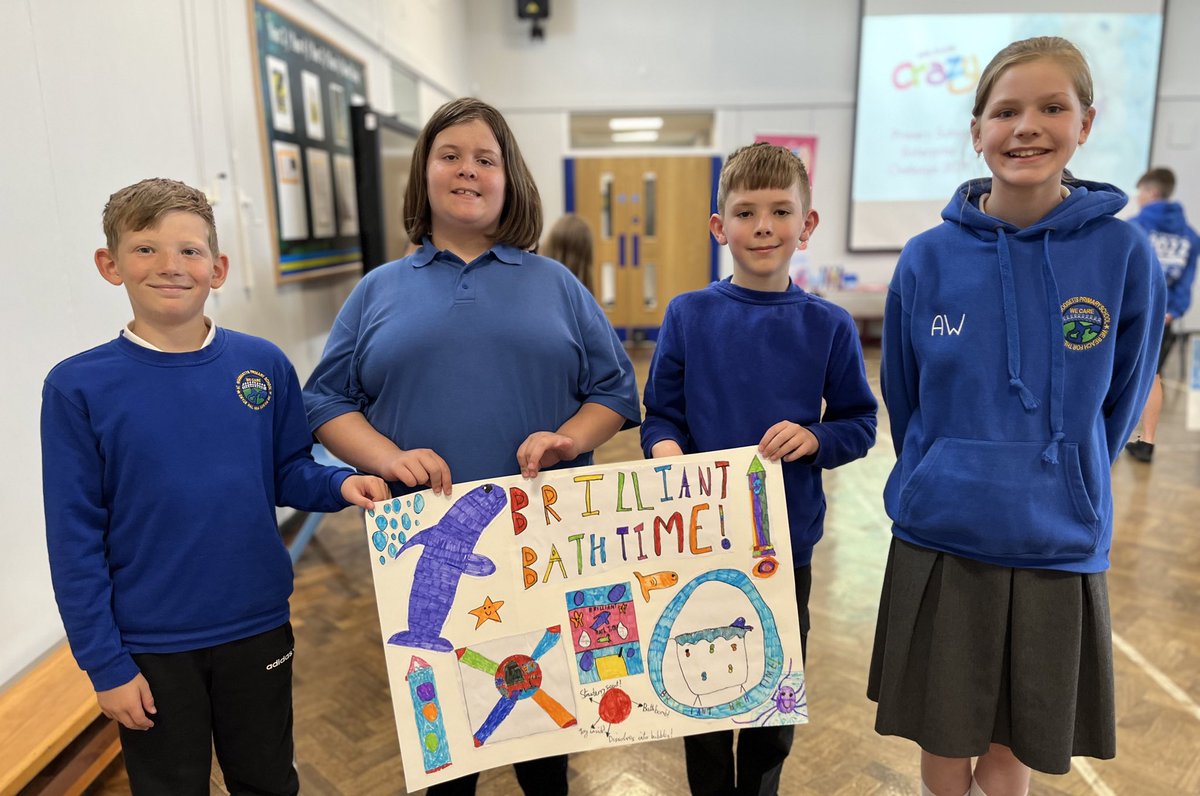 Primary_Ent's tweet photo. .@woodsettsy6 @WoodsettsSchool @Kathrinedavies @WhiteWoodsPAT1 these product designs were off the chart! Especially the #BathBuddy absolutely loved that idea! ☺️👏🏻⭐️ https://t.co/z9BfMsRjE2