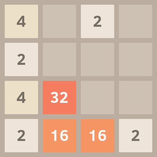 Score - 224
High Score - 7432

⬇️ - ❤️
⬅️ - 🔁