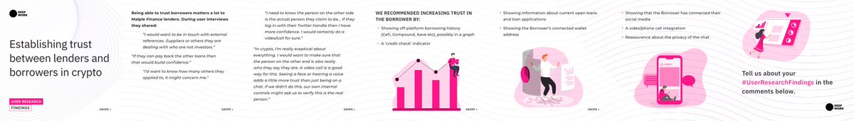 deepwork_studio's tweet photo. How to build trust between lenders and borrowers in our new crypto economy.
#Trust #Lenders #Crypto #Cryptocurrency #Economy #UserResearchFindings #DeepWorkStudo https://t.co/FI22S3bXs2