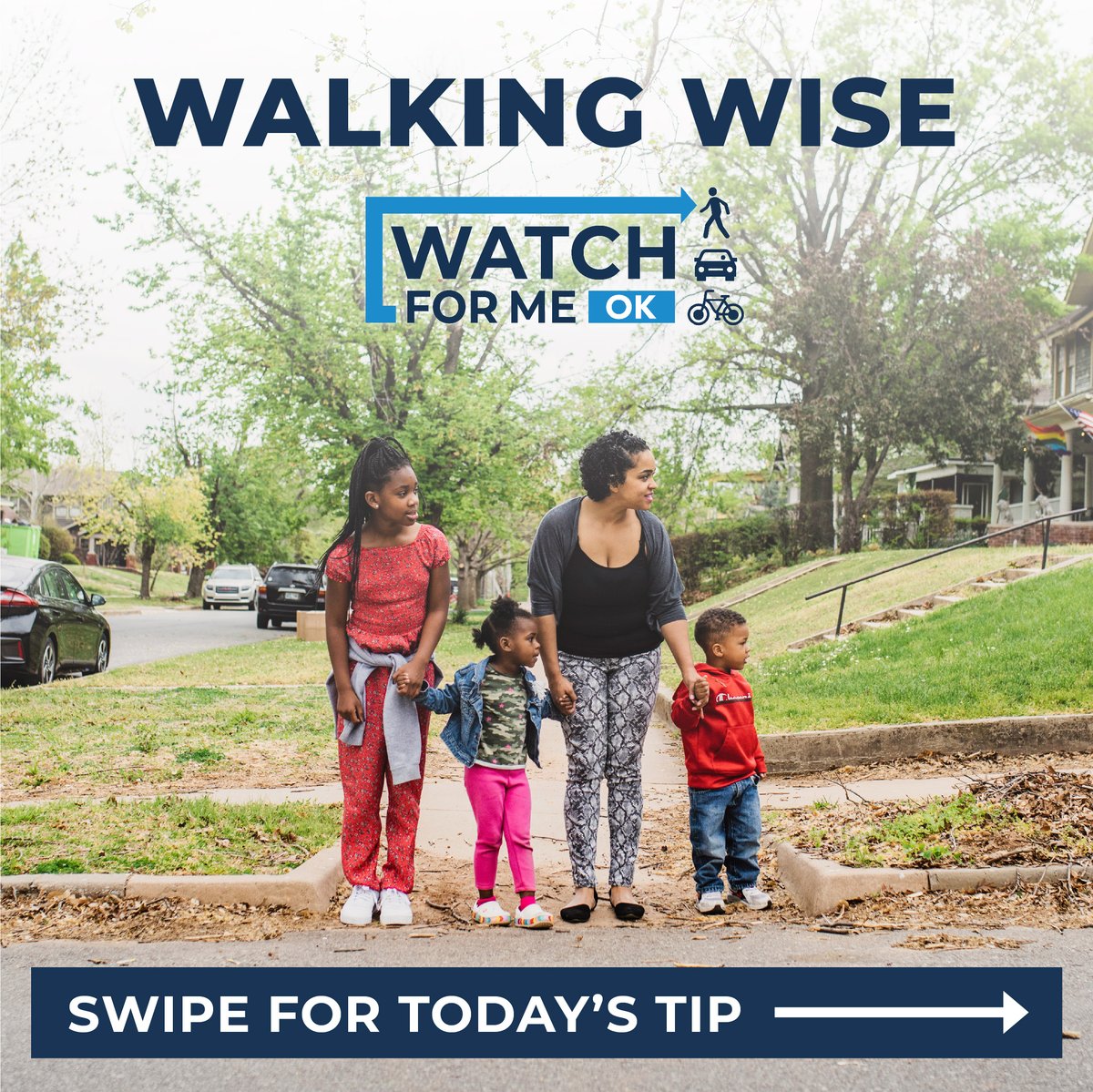 watch4meok's tweet photo. Todayโs tip: When turning, look twice for pedestrians. Many collisions involving pedestrians are due to turning cars. If you're at an intersection, look twice!
#WatchForMeOK #OKC https://t.co/bdYQtfUiGj