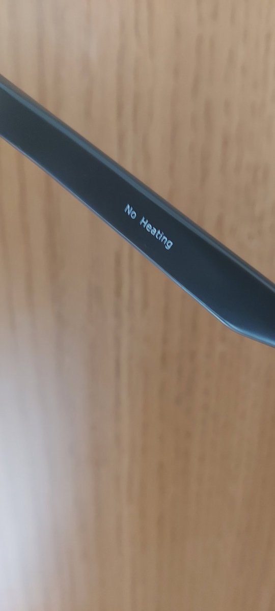 Callum_1989's tweet photo. Clearly didn't read the inside of the arm. Expensive pair of glasses ruined https://t.co/ZmuMurmnPj