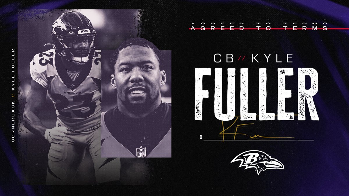 Ravens's tweet photo. We have agreed to terms with CB Kyle Fuller❗️

📰: https://t.co/y5lrsxpbEJ https://t.co/Bt26Unp1Yu