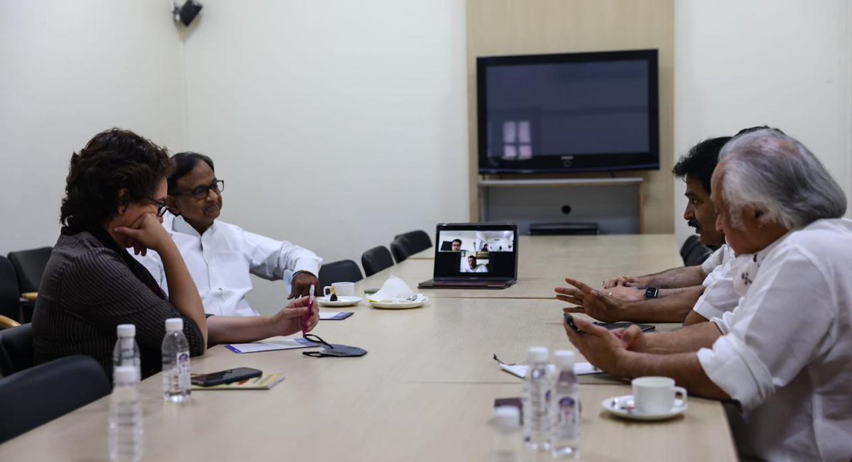 TheAnupYadav's tweet photo. First meeting of the Task Force #Congress today in delhi.
#SaveOpposition
@INCIndia @rssurjewala
@DeependerSHooda https://t.co/cctU7Cw1JS