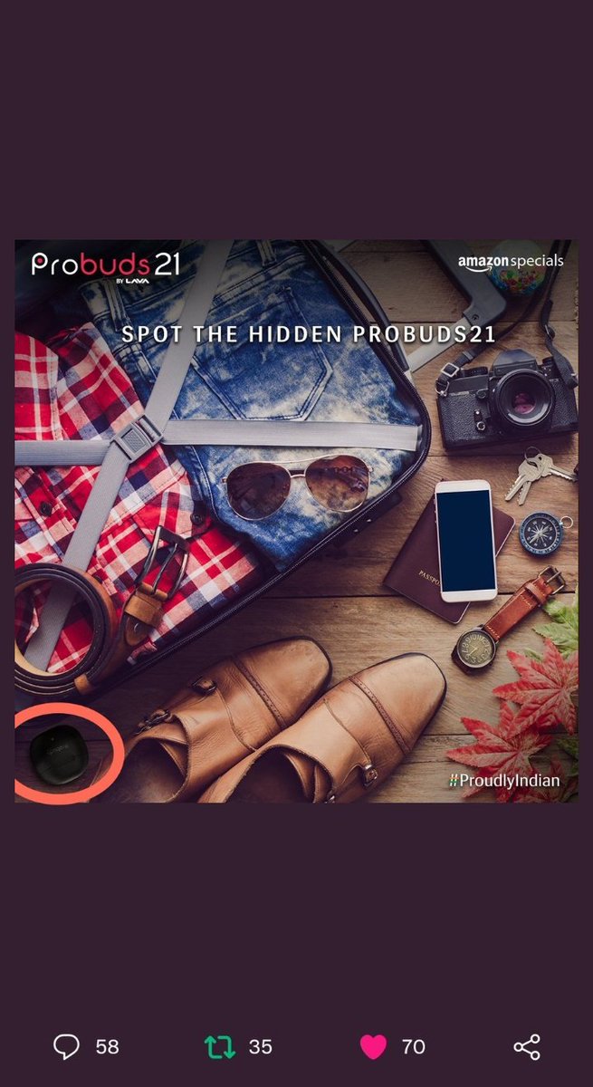 @LavaMobile Found 👇
#ContestAlert #Probuds #ExploreUninterrupted #LavaMobiles #ProudlyIndian 
@LavaMobile 
Join
@Kinjal__01 
@anuj121
@Gayathrimohan_ 
@itspalak18 
@MissAnjoo_G7 
@angel_queen78 
@mysterioussu 
@Smiley_Bharati 
@hey_its_amisha 
@me_angel_82
@sandeep0_07 
@SJ_0016 
@Tuaa74