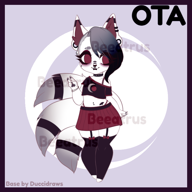 Beeatrus's tweet photo. Goth Kitsune Adopt; Accepting - U5D on P@yPa1, Trades and art #furry #furryart #adoptable #adopt https://t.co/lgZQVPJ1iy
