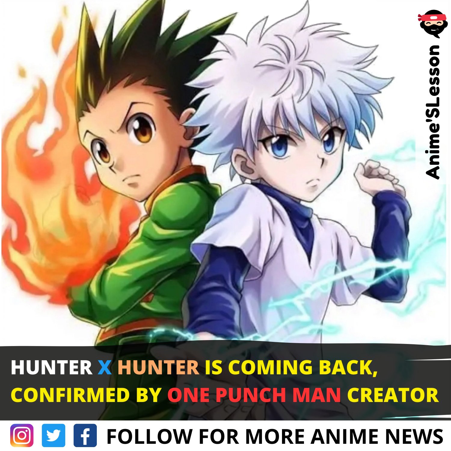 Hunter x Hunter Is Coming Back, Confirmed By One Punch Man Creator