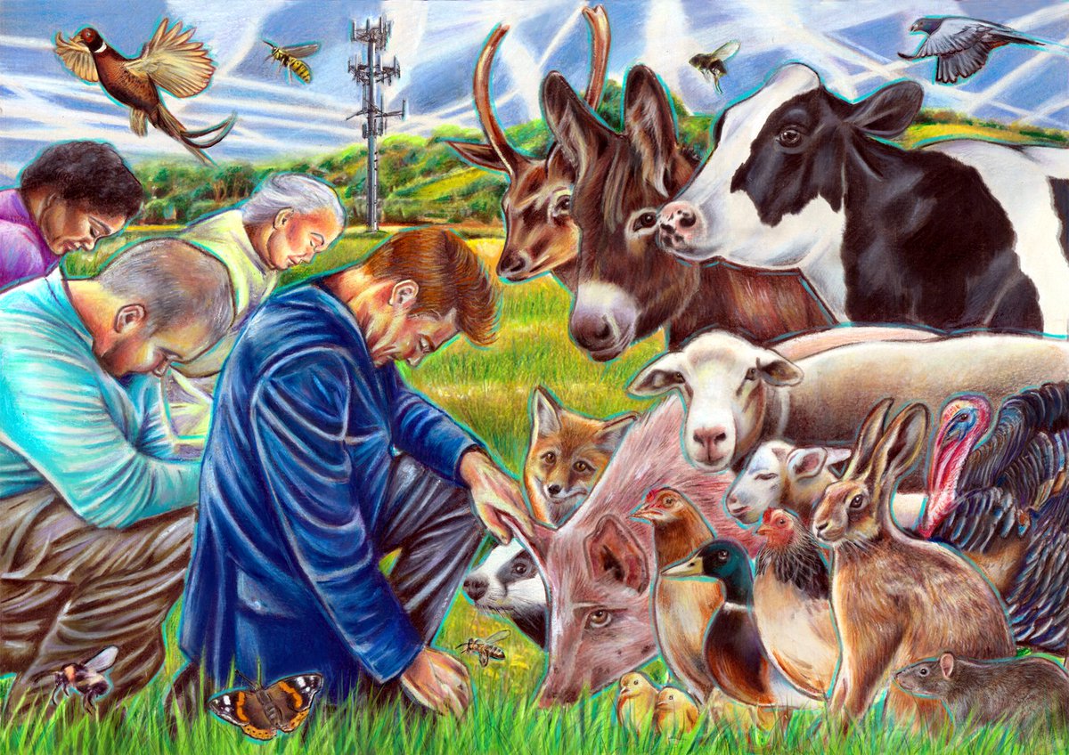 All our creature-kin need from us is forgiveness, compassion, kindness, empathy, respect and freedom. It's never too late to say you're sorry, or to show it. I dedicate my art to all our relations, human and non-human, with love. Please share for the animals, not for me Ⓥ thanks