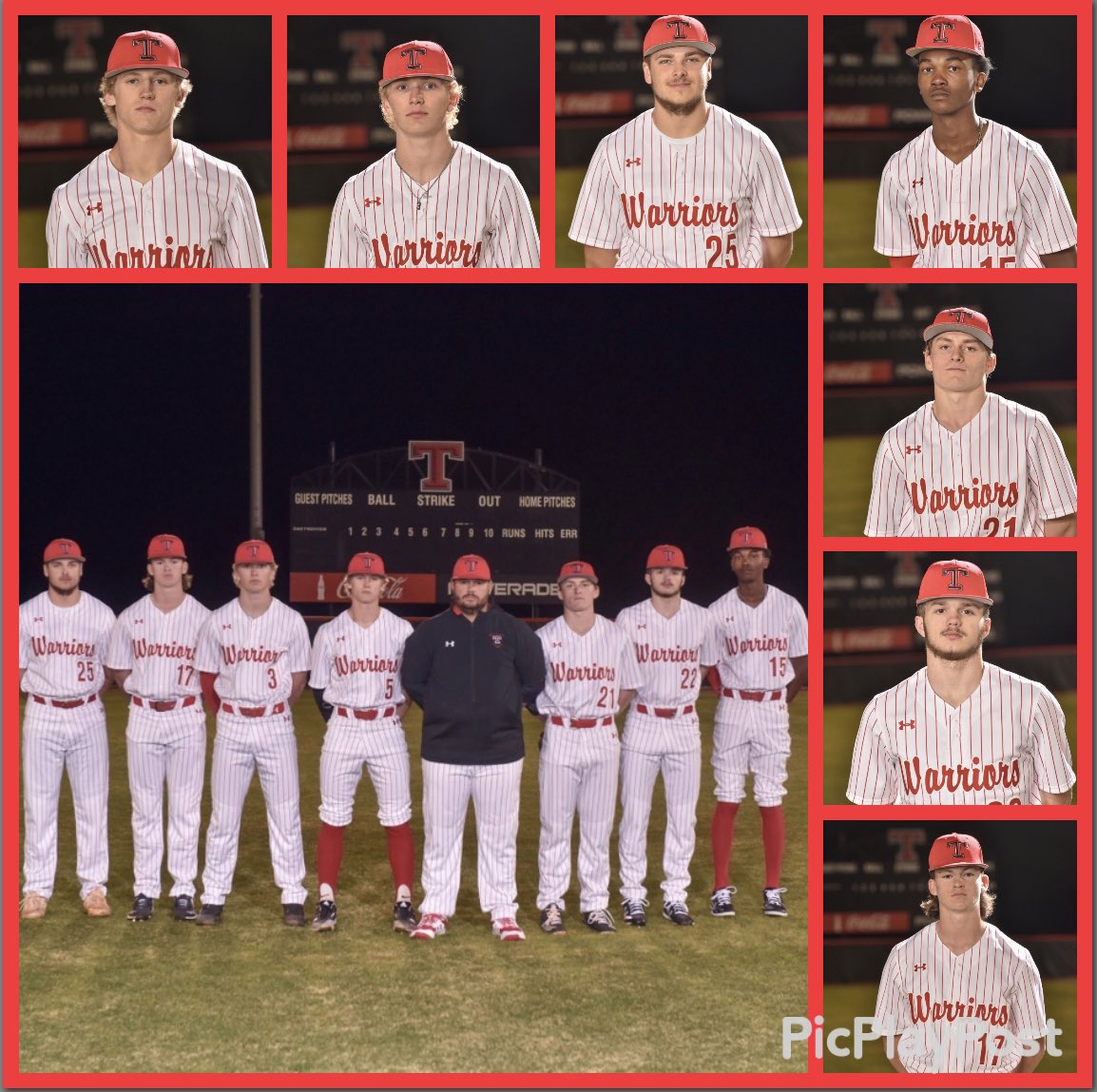 Thompsonbaseba1's tweet photo. Graduation night for our boys!! @BransonMajor @HolcombBrodie @gavinchandler18 @DevinBrooks15_ @CarsonFoote3 @MCasey_17 Harrison💪🏻🤟🏽 https://t.co/MIiLTEcmIr