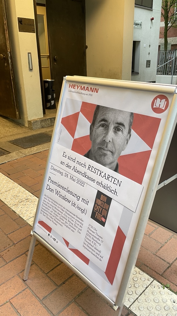 Tickets still available. Crime novel master and democracy warrior #DonWinslow is in town.